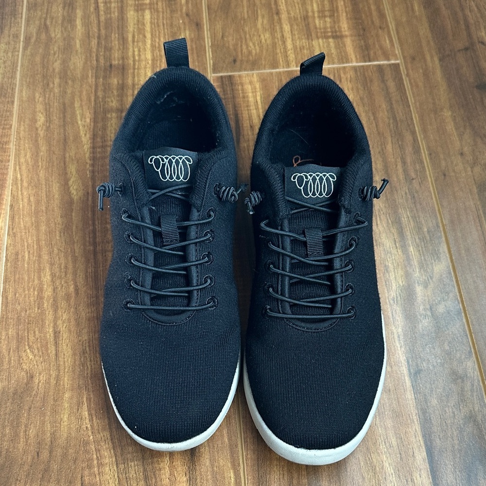 Woolloomooloo Lambton merino wool tennis sneakers black